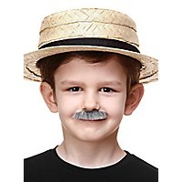 Kurzer Schnurrbart für Kinder in vier verschiedenen Farben