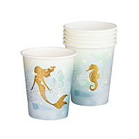 Mermaid paper cup 6 pieces