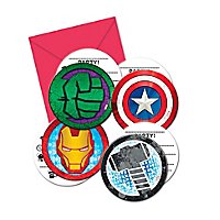 Mighty Avengers invitation cards 6 pieces