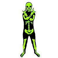 Morphsuit children luminous skeleton full body costume