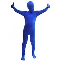 Morphsuit Kinder blau Ganzkörperkostüm