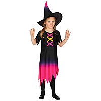 Neon-Hexe Kostüm für Kinder