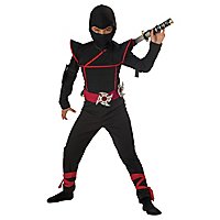 Ninja Fighter Kostüm für Kinder schwarz