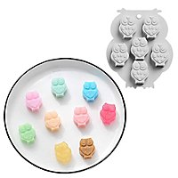 Owls silicone mould for ice cubes and baking 6-grid