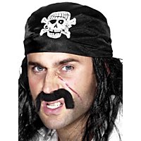 Piraten Kopftuch mit Totenkopfmotiv