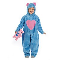 Plush costume fluffy bear blue children costume