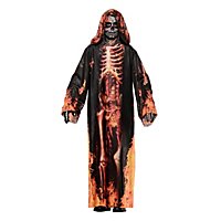 Realistic Burning Skeleton Kids Costume