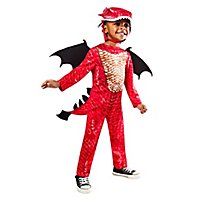 Roter Feuerdrache Kostüm für Kinder