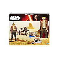 Star Wars - Figurine-set Poe Dameron with Speeder