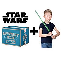 Star Wars Mystery Box for kids with lightsaber and 2 costumes