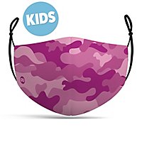 Stoffmaske für Kinder Camouflage pink