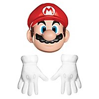 Super Mario Accessoire-Set Maske und Handschuhe