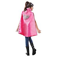 Supergirl rosa Umhang für Kinder
