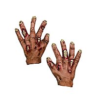 Zombiehände für Kinder rot