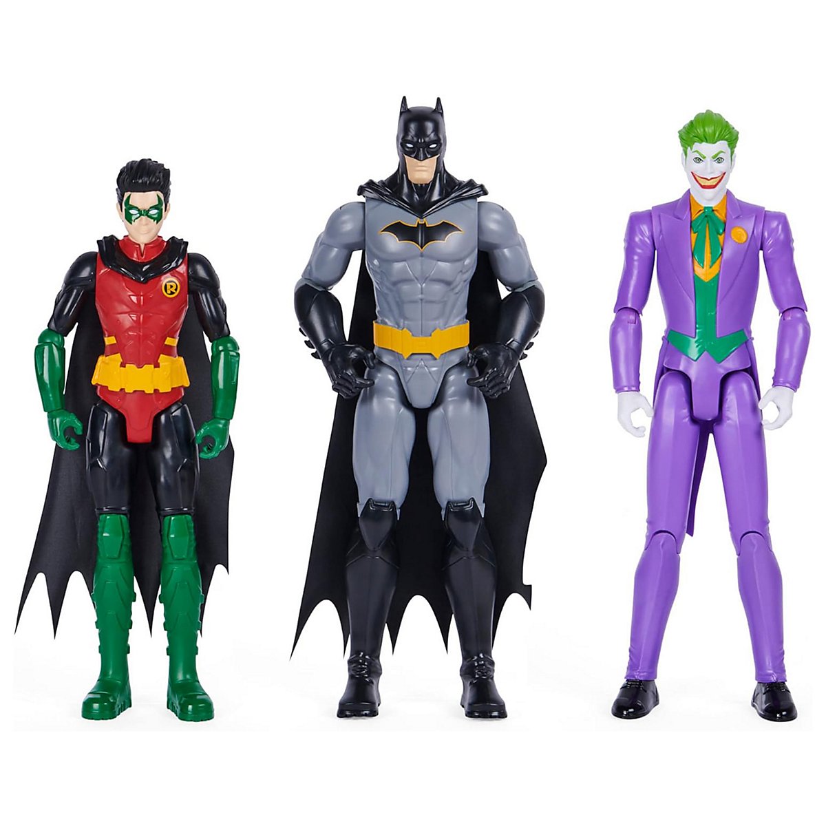 DC Comics Batman e Robin vs. The Joker e King Shark Action Figure da 10 cm