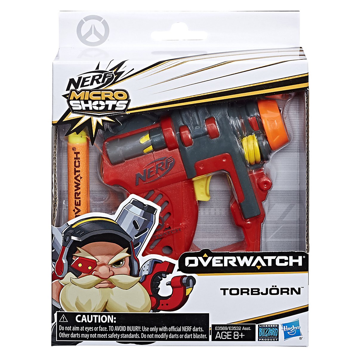 Pistolet Nerf Microshots Overwatch D.Va - Occasion - Pour Fans De Jeux Et De Battle Fun