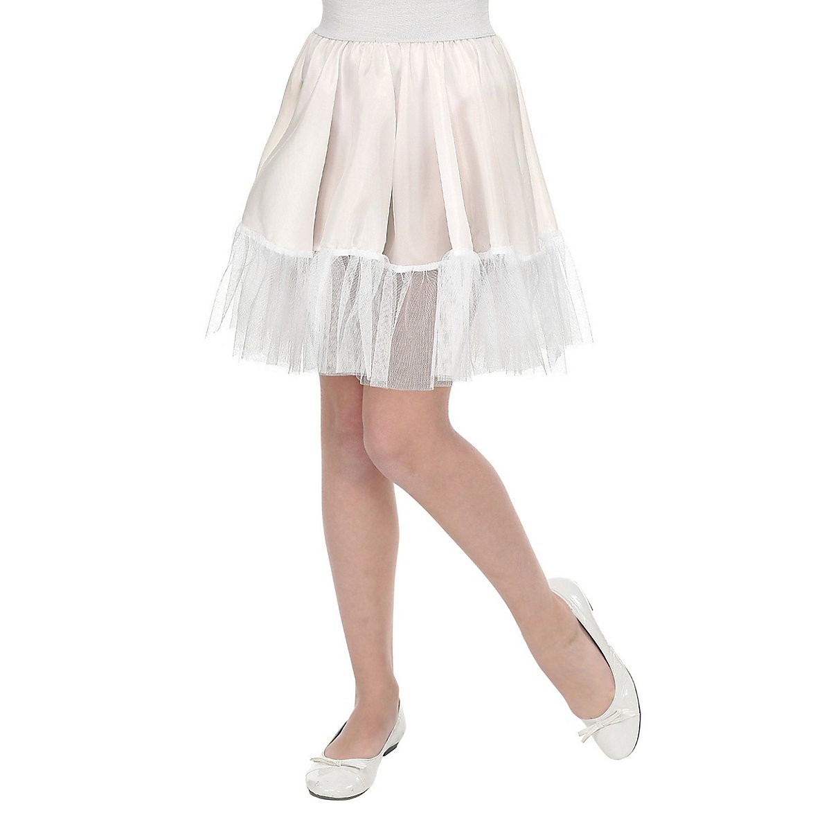 Sosoport Petticoat-Rock Für Mädchen - Weißer Tutu Unterrock Für Kleider & Kostüme
