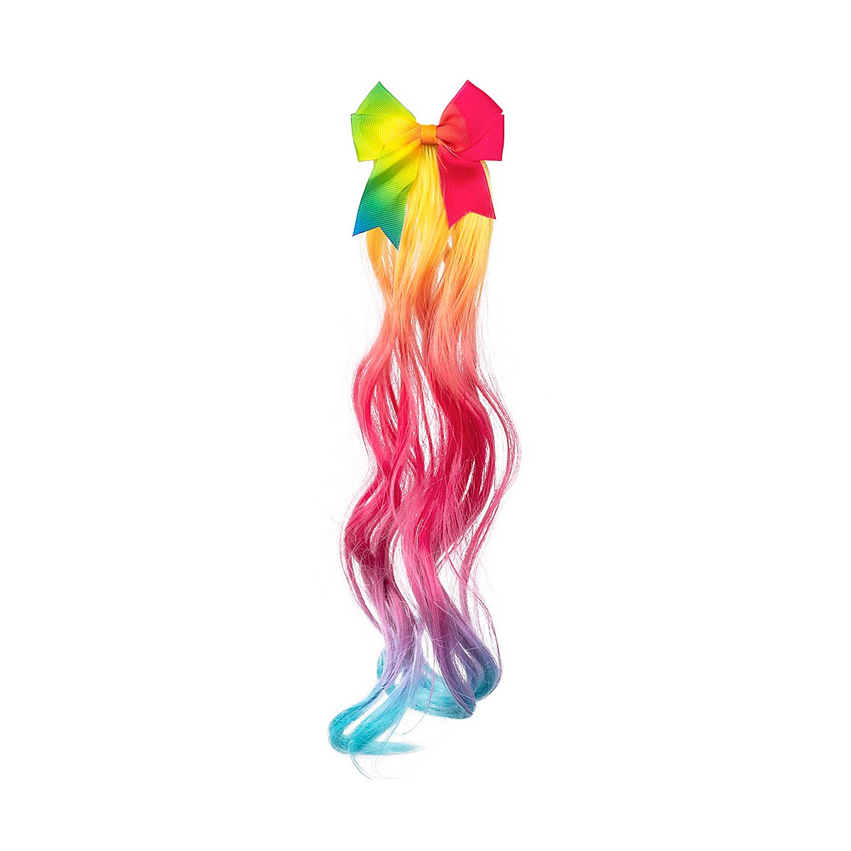 Rainbow hair extensions