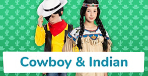 Shop Cowboy and Indian costumes for children