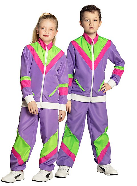 80er Jahre Trainingsanzug für Kinder - maskworld.com
