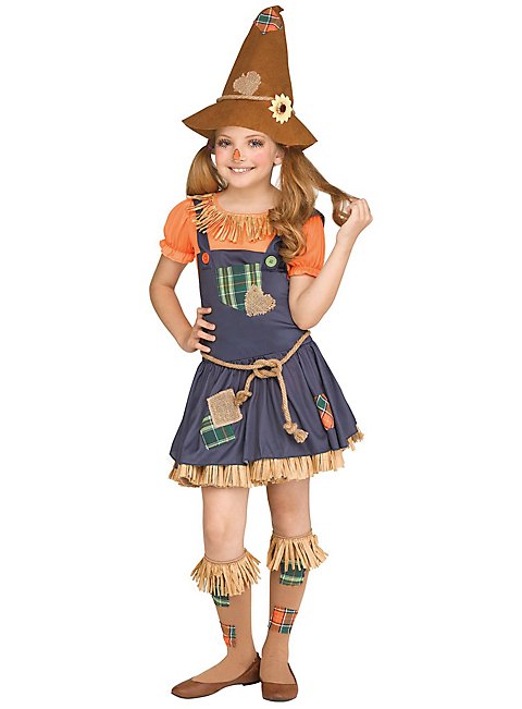 Atosa Vogelscheuchenkostüm 'Zauberer Von Oz' Für Mädchen – Kleid & Hut