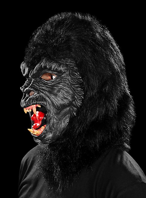Выступление гориллы в маске. Маска гориллы. Американская маска гориллы.
