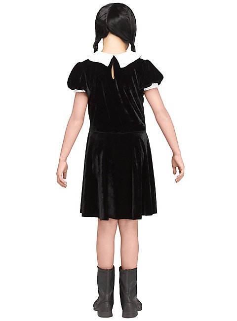 Smiffys Gotisches Ballkleid Für Kinder – Mit Netz-Rüschen, Gr. 10–12 Jahre, Halloween-Kostüm