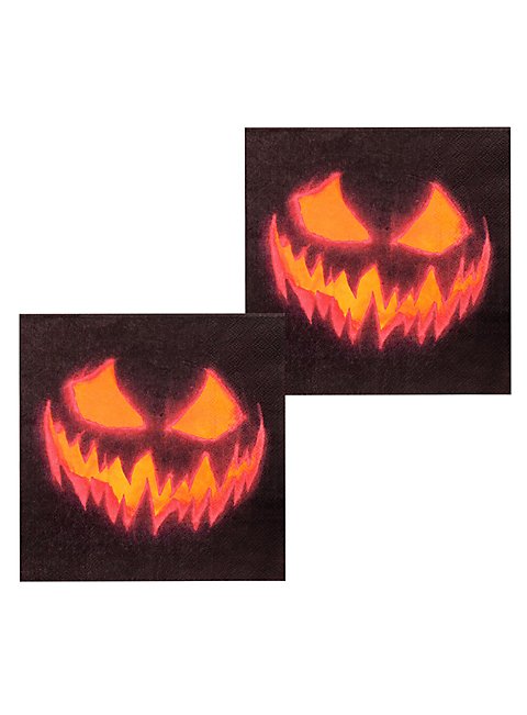 Gruselige Halloween-Servietten – 20 Stück Mit „Bloody“-Motiven (33x33 Cm, 3-lagig)