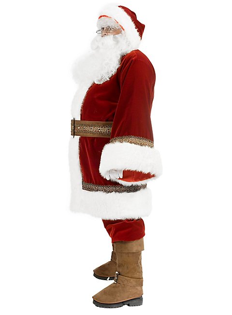 Idena Weihnachtsmann Kostüm Set Mit Geschenkesack - Mantel, Bart, Mütze, Gürtel Für Karneval & Weihnachten