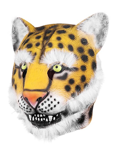 Leopard Maske aus Latex 