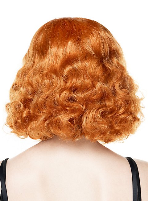 Verrückter Hutmacher Perücke Orange – Kurze Lockige Perücke Für Halloween & Cosplay