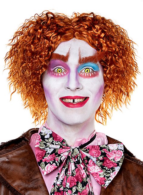 Horror-Shop Hutmacher Perücke Orange-rot – Verrückte Frisur Für Alice Im Wunderland Cosplay