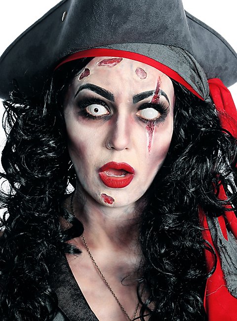 Halloween Kostüm Zubehör Brille mit Zombie Augen Karneval Fasching Party 