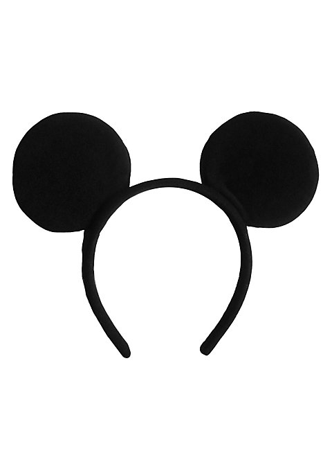 Mickey Mouse Haarreif Maus Ohren für Kinder schwarz 