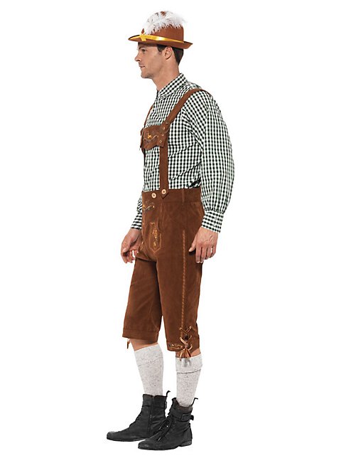 Deutsche Lederhose Mit Hosenträgern - Oktoberfest Trachten Overall