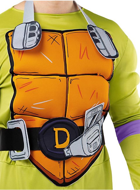 TMNT Donatello Kostüm – Grünes T-Shirt & Lila Augenmaske, Größe Medium, 100% Baumwolle, Offiziell Lizenziert