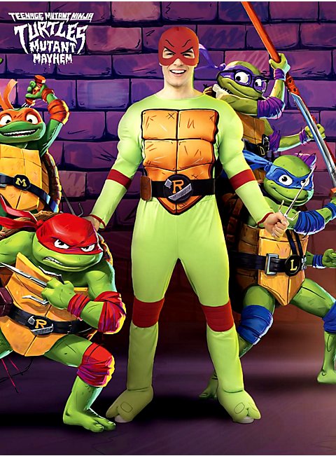 Raphael TMNT Halloween Kostüm Für Erwachsene – Inkl. Overall, Panzer & Maske