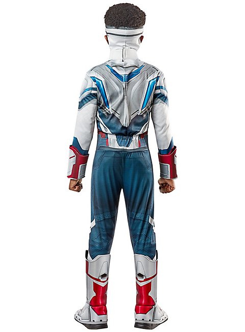 Captain America Kinder-Kostüm Mit Gepolstertem Brustgurt - Größe 98-116 Cm (3-6 Jahre) | Winter Soldier Deluxe Edition