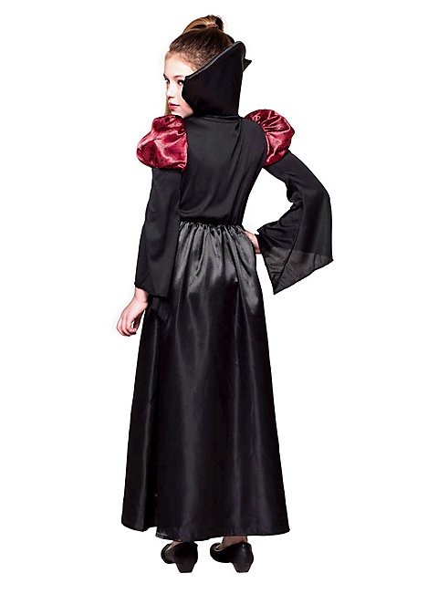 VKI Vampir Kostüm Set Für Kinder – Inkl. Umhang, Oberteil, Hose & Halskrause | Perfekt Für Halloween, Karneval & Mottopartys
