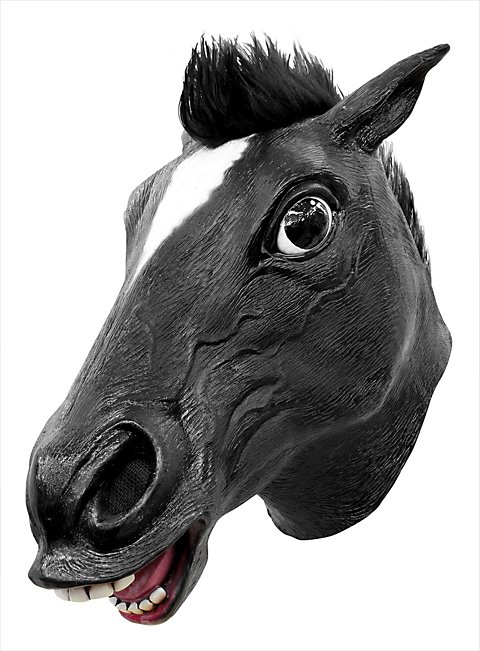 pferdemaske schwarz