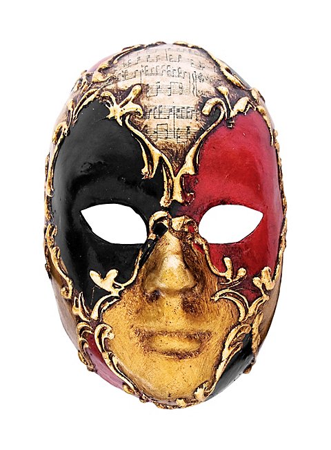 Volto Pierrot echt Venezianische Maske Gesichtsmaske 