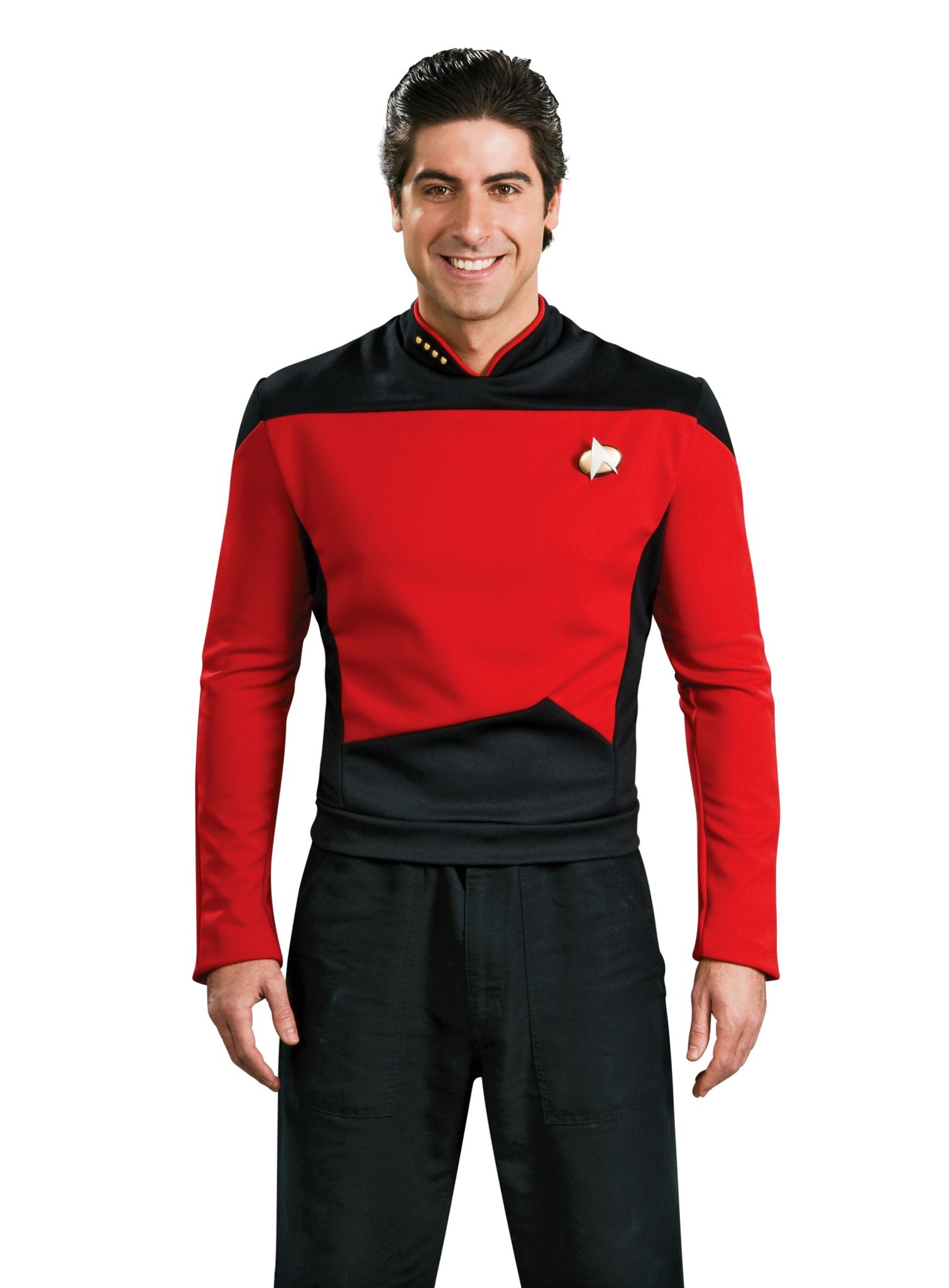 Original Lizenz Star Trek Uniform Kostüm rot für Kinder Karneval Fasching 