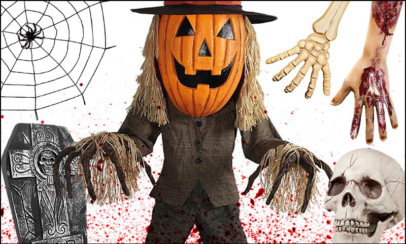 Décoration d'Halloween & Animatroniques !