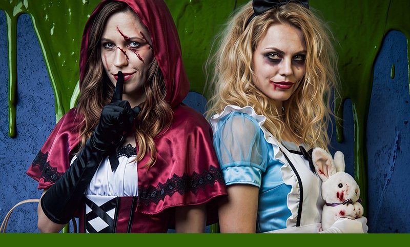 Spooky fairy tale costumes
