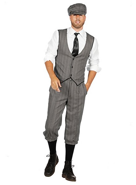20's dandy grey costume set for men