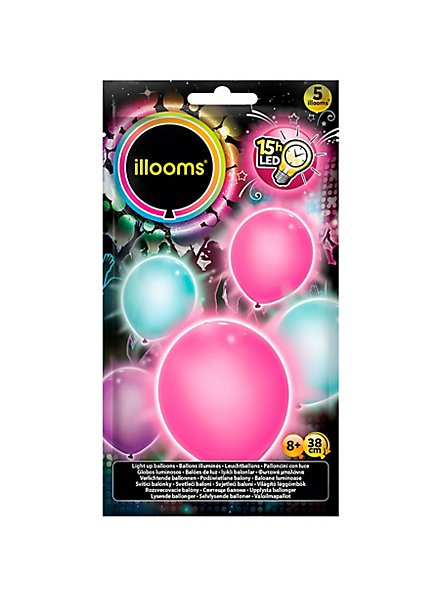 5 illooms LED Luftballons sweet