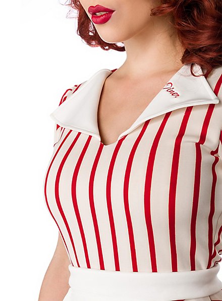 retro waitress dress 50's Retro Car Hop Waitress Costume for Girls | Kids | Girls | XL | Red/White