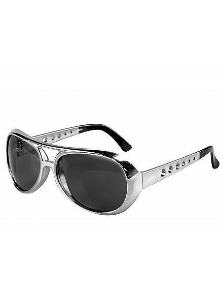 70er "King of Rock" Sonnenbrille silber