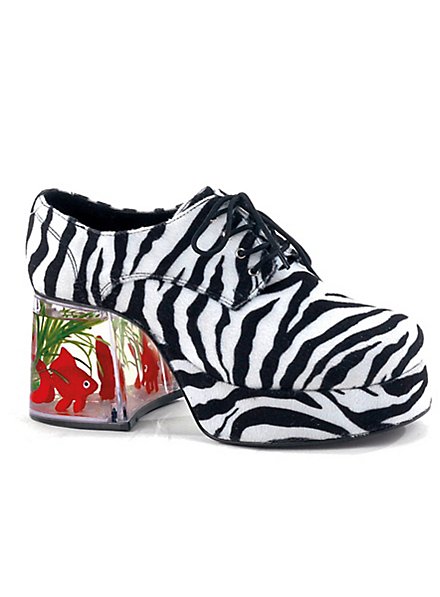 70er Pimp Schuhe Zebra