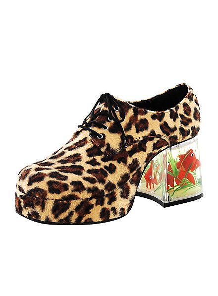 70er Schuhe Herren Leopard